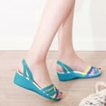 thumbnail image 4 of Mixed Rainbow Colors Jelly Sandals, 4 of 5