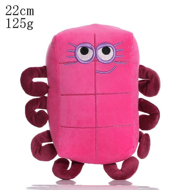Poupée en Peluche Numberblocks Jouet de Blocs de Construction Numérique Poupée d'Animation d'Éveil Mathématique pour Enfants