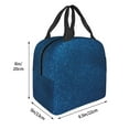 thumbnail image 3 of Disketp Deep Blue Glitter Bolsa Térmica para Almuerzo para Hombre y Mujer, Ideal para Trabajo, Senderismo y Picnic, 3 of 8