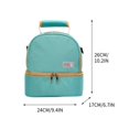 thumbnail image 3 of Tainini Diaper tote Bag - Small Breast Pump Bag Breastmilk Cooler Bag Lunch Bag Double Layer for Mother Breast Milk Storage Bag, 3 of 5