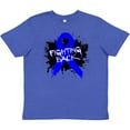 thumbnail image 3 of Inktastic Colon Cancer Fighting Back Youth T-Shirt, 3 of 5