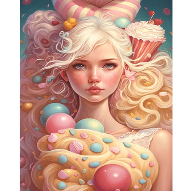 5D DIY Taladro Candy Girl Kit 40x50cm