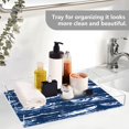 thumbnail image 5 of Acrylic Tray 15.7*11.8*1.9 Inch Transparent Tray Food Tray Tea Cup Tray Serving Trays Cosmetics Storage Kitchen Table Bathroom Sundry Storage Blue Boat, 5 of 7