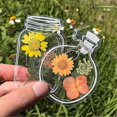 thumbnail image 2 of 30Pcs Transparent Dried Flower Bookmarks Homemade Beautiful Flower Bookmarks DIY Dried Flower Bookma, 2 of 4