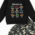 thumbnail image 4 of Toddler Boys Clothes Fall Winter Outfit Sets,18 24 Months 1T 2T 3T 4T 5T Baby Boy Girl Long Sleeve Round Neck Car Pattern Elastic Camo Pants 2PCS Playwear Set,18-24 Months,Black, 4 of 4