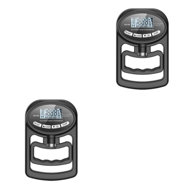 Dinamómetro de mano Digital Naiovety Accesorios de ejercicio compactos negro 423g 2Conjunto