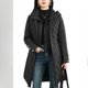 thumbnail image 3 of Chaqueta de plumón para mujer, abrigo de invierno para mujer, sencillo, de alta gama, con cinturones finos, prendas de vestir exteriores, gruesa, cálida, con capucha, de longitud media, para mujer, 3 of 4