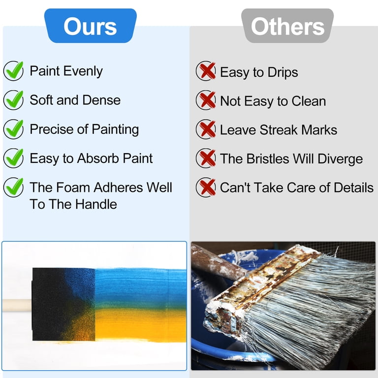 Romeda Foam Paint Brush Set, 24 Pieces photo 3