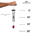 thumbnail image 3 of Woodstock Windchimes Agate Chime Red, Wind Chimes For Outside, Wind Chimes For Garden, Patio, and Outdoor Décor, 18"L, 3 of 7