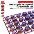 thumbnail image 2 of 30 piezas de tapas de tornillos para motocicleta, tapas decorativas para tornillos de motor, tapas para Yamaha, Kawasaki, Honda, accesorios para bicicletas y coches, 2 of 5