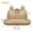 OTOEZ Universal Car Seat Cover Full Set PU Leather 5 Seats Front Rear