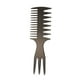 thumbnail image 1 of Peine de plástico retro de 3 lados para estilizar cabello con acabado engominado, 1 of 5