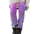 thumbnail image 3 of Feancey Today's On Sale Mardi Gras Workout Leggings for Women Seamless Scrunch Tights Tummy-Control Yoga Sport Leggings Trendy Sequin Print Carnival Party Skinny Pants Multicolor L, 3 of 6