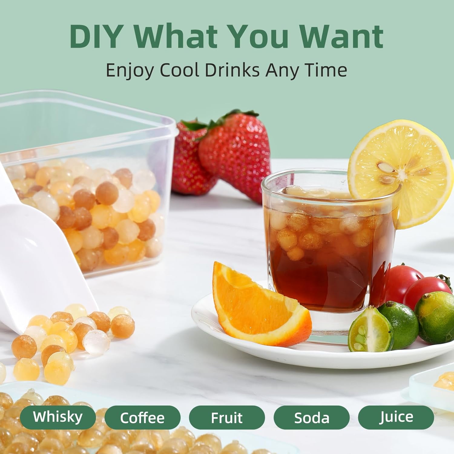 Ice Cube Trays for Freezer  Round Small Ice Cube Trays Easy Release,72 * 3 Pcs Mini Circular Ice Cube Trays with Lid , BPA Free