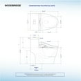 thumbnail image 4 of woodbridge t-0008 luxury bidet toilet, elongated one piece toilet with advanced bidet seat, smart toilet seat with temperature controlled wash functions and air dryer, 4 of 15