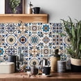 thumbnail image 3 of 48PCS Self-Adhesive Anti-Oil Sticker Kitchen Stove High Temperature Ceramic Tile Cabinet Waterproof Wall Sticker -S,48 x Tile Stickers,Blue, 3 of 9