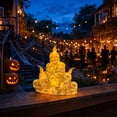 thumbnail image 4 of Halloween Decorations Outdoor Party Fluorescence Ghost Figurines Mini Cute 3D Printing Spooky Table Statue Halloween Festive Decoration for Holiday shelf Terrace Bedroom Indoor Home Tabletop Gifts, 4 of 7