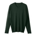thumbnail image 4 of Dpytoraw Autumn And Winter Men's Knitwear V Neck Slim Long Sleeved Sweater, 4 of 5