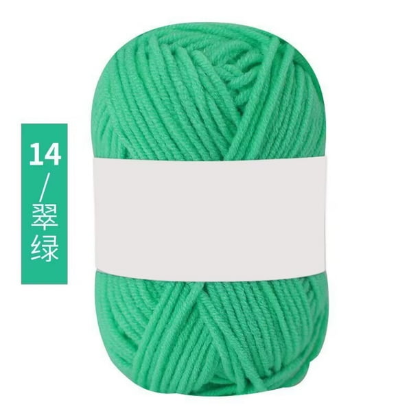 XmhyTop-A Hilo de algodón de leche de 200 g, tejido grueso, suave, cálido y voluminoso, ideal para tejer a mano, suéteres, gorros, bufandas y proyectos de bricolaje, Y14
