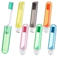 thumbnail image 2 of Sustainable 6-Pack Foldable Travel Toothbrushes with Ultra-Soft Colorful Bristles, Compact & Portable Design for, Outdoor Activities, Durable Reusable Material, Large Size Set for Convenient Storage, 2 of 6