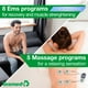thumbnail image 5 of TESMED Fit 5.4: Unidad TENS, EMS, Estimulador Muscular y Masajeador Muscular (3 en 1), 22 Programas, 6 Personalizables, Ideal para Alivio del Dolor y Estimulación Muscular, 4 Electrodos, 5 of 5