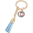 thumbnail image 1 of 26 Letters A-Z Decorative Alphabet Initial Charm Keychain for Women Girls Men Teenager Gift, 1 of 2