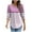 Pink-Shirts, variant on Women's 3/4 Length Sleeve Tops Plus Size Crew Neck Shirts Boho Gradient Petite Blouses Classic Dressy Tunic Top S-2XL