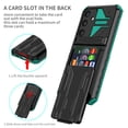 thumbnail image 2 of Heavy Duty Case for Samsung Galaxy S25 Plus Credit Card Holder Cover with Kickstand, Military Grade Dual-Layers Rugged Shockproof Lens Protection Case for Samsung Galaxy S25 Plus, Darkgreen, 2 of 9