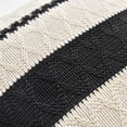 thumbnail image 4 of Fancy Homi Set of 2 Boho Black Decorative Throw Pillow Cover 16x16 inch for Couch Bed Sofa, Aesthetic Modern Organic Farmhouse Home Decor, Soft Cotton Cute Accent Macrame Woven Cushion Case, 4 of 7