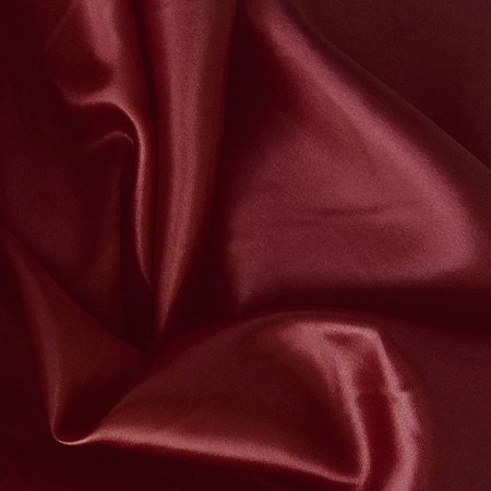 Burgundy Satin Charmeuse Poly Fabric Lightweight Soft 60" Widex2133; - 25 Yards