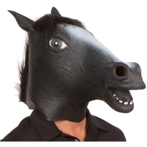 Horse Mask Latex Full Head Fancy Dress Party Stag Animal Masks 