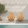 thumbnail image 2 of Juego de 2 Sillas Adirondack Plegables Zimtown de madera para Jardín, 2 of 11