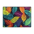 thumbnail image 2 of Leaves Colorful Area Rug Washable 80 x 58 Floor Carpet Mat Non Slip for Bedroom Living Room Home Decor, 2 of 7