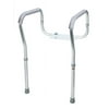 Carex Toilet Safety Frame with Padded, Non-Slip Grips, Height and Width Adjustable, 300 lb Capacity