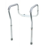 Carex Toilet Safety Frame with Padded, Non-Slip Grips, Height and Width Adjustable, 300 lb Capacity