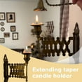 thumbnail image 3 of Extending Taper Candle Holder - Vintage Wall-Mounted Candle Holder, Aged Brass Candle Display Metal Candlestick Accordion Sconces, Antique Wall-Mounted Sconce for Living Room, Bedroom S7J7, 3 of 8