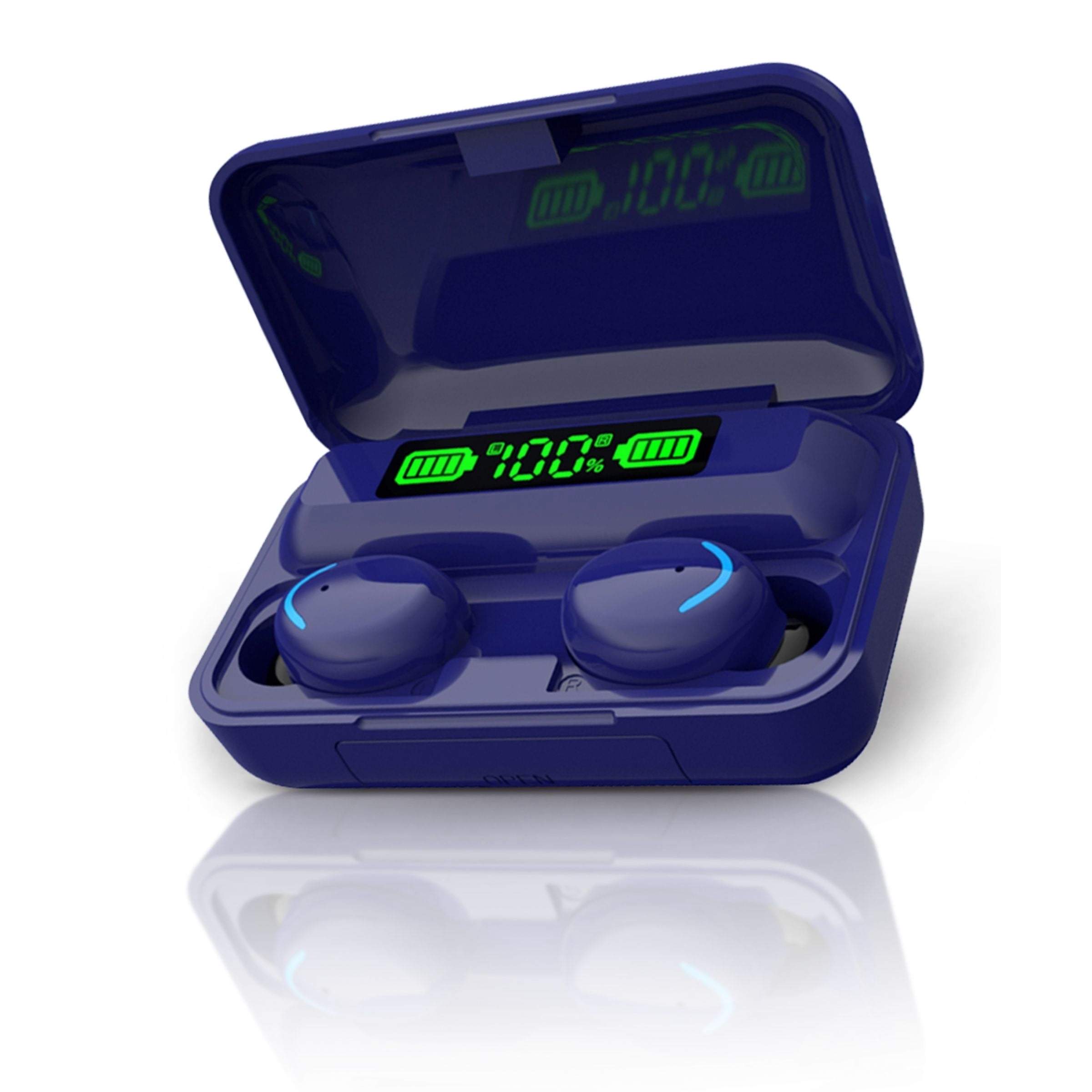 Vysn VSN-FLUX7-WHT Flux 7 TWS Earbuds W/ Wireless Charging Case & Power Bank - White