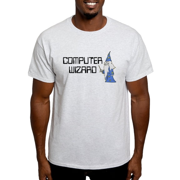 CafePress - Computer Wizard Light T Shirt - Men's Classic Graphic T-Shirt