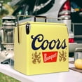 thumbnail image 4 of Coors Banquet 14-Quart Retro Ice Chest Cooler with Bottle Opener, 13L, Yellow/Silver, 4 of 7