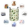 thumbnail image 3 of Lsque Green Avocado pattern Laundry Hamper Basket, Tall Woven Rope Hamper Basket for Clothes, Lightweight Storage Basket, Collapsible Waterproof-Small, 3 of 8
