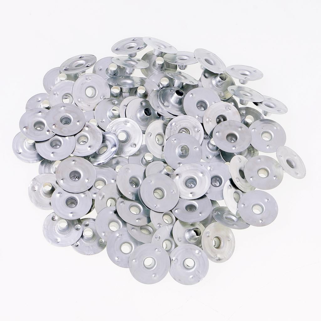 GUOOL 5- 500 Pieces Metal Candle Wick Sustainers Tabs Base for Candle Making 6 Pcs