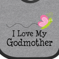 thumbnail image 4 of Inktastic I Love My Godmother Girls Baby Bib, 4 of 4