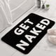 thumbnail image 2 of Alfombrilla de baño con letras creativas pequeñas y frescas, absorbente de agua, antideslizante, resistente al desgaste y a la suciedad, de cachemira, 2 of 4