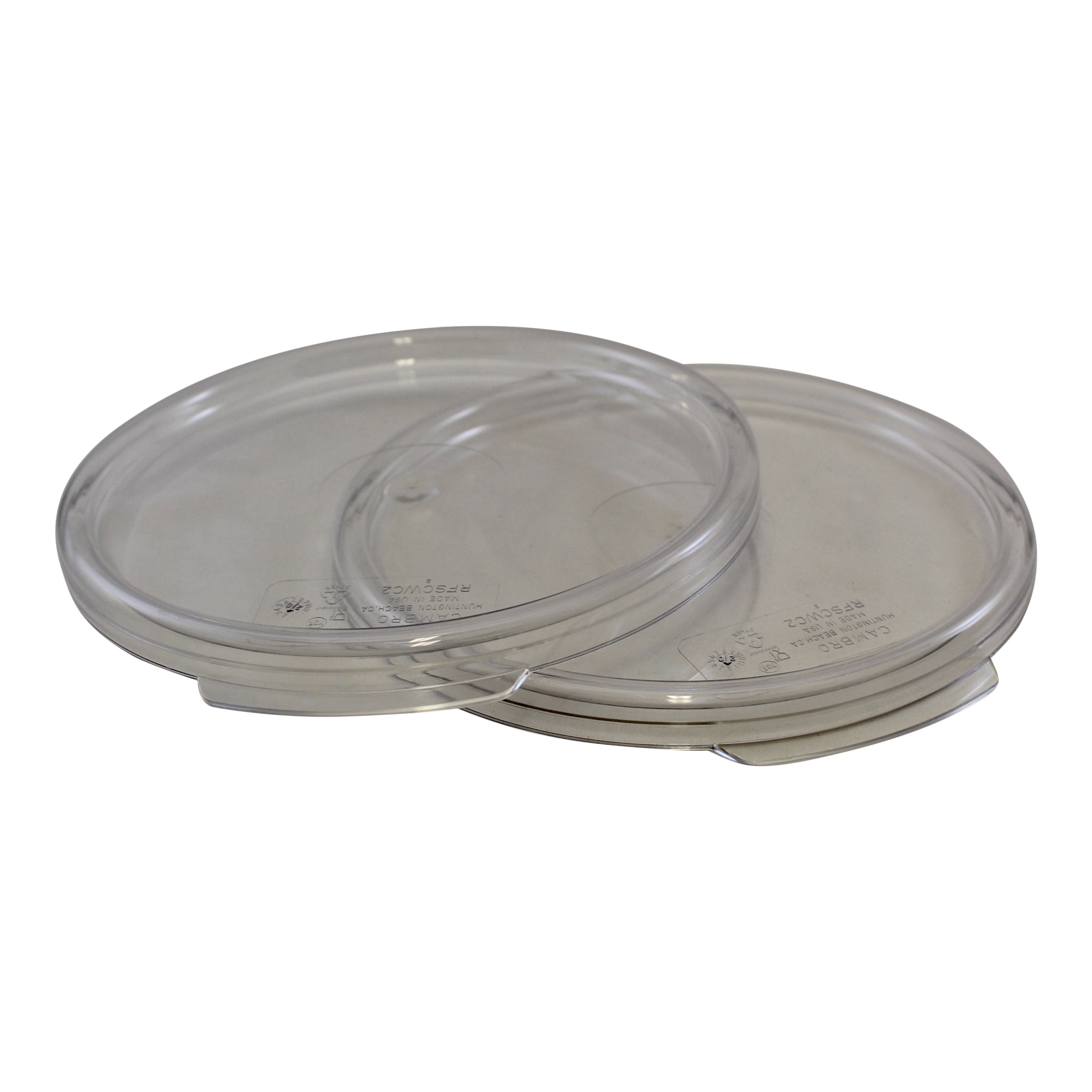Cambro Food Storage Containers Replacement Lids, 2 and 4 Quart Round