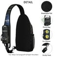 thumbnail image 4 of Science Formula Pattern Sling Backpack, Chemistry Physics Math Crossbody Daypack for Students and Teachers, 4 of 6