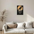 thumbnail image 4 of ZHONGYUTONG Crow Canvas Wall Art Vintage Halloween Pictures Wall Decor Black Raven Gothic Painting for Bedroom Living Room Decor Framed (12.00" x 18.00"), 4 of 5
