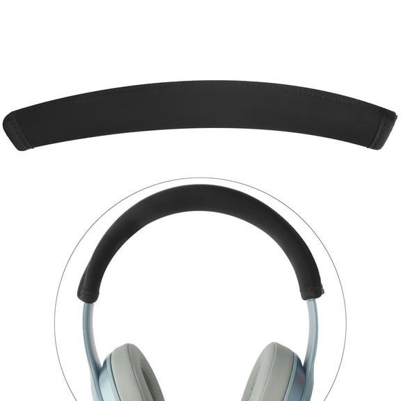 Linkidea Headband Protector Compatible with Beats Solo 4/ Solo 3/ Solo 2 Wireless On-Ear Headphones Replacement Headband Cover, Easy DIY Installation (Black)