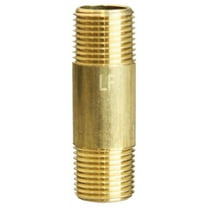 3/8 in. MPT X 3/8 in. D MPT Red Brass Nipple 2 in. L