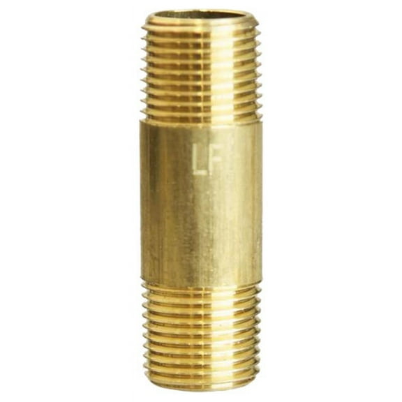 3/8 in. MPT X 3/8 in. D MPT Red Brass Nipple 2 in. L