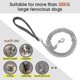 thumbnail image 5 of Chrome Plated Metal Dog Leash Chain Lead Heavy Duty Chew Proof Leash With Padded Handle Walking Traffic Training Traveling4' /2.0mm Small Chain, 5 of 5